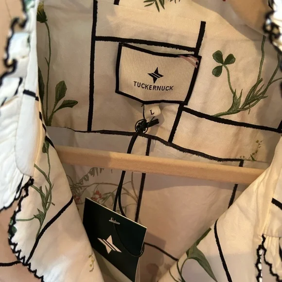 Tuckernuck Black and Cream A-Line Midi Dress - Picture 5 of 5